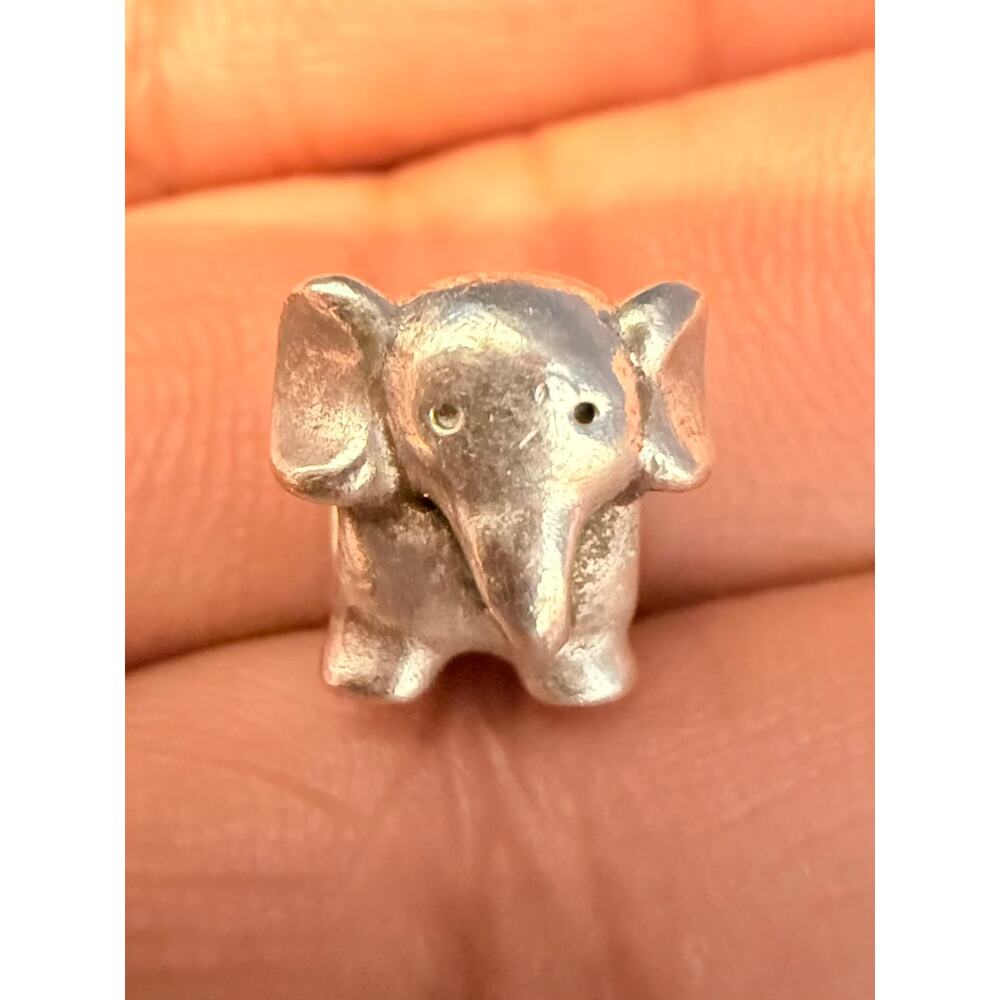 Authentic Pandora Sterling Silver Elephant Charm ALE 925 Retired Animal Bead